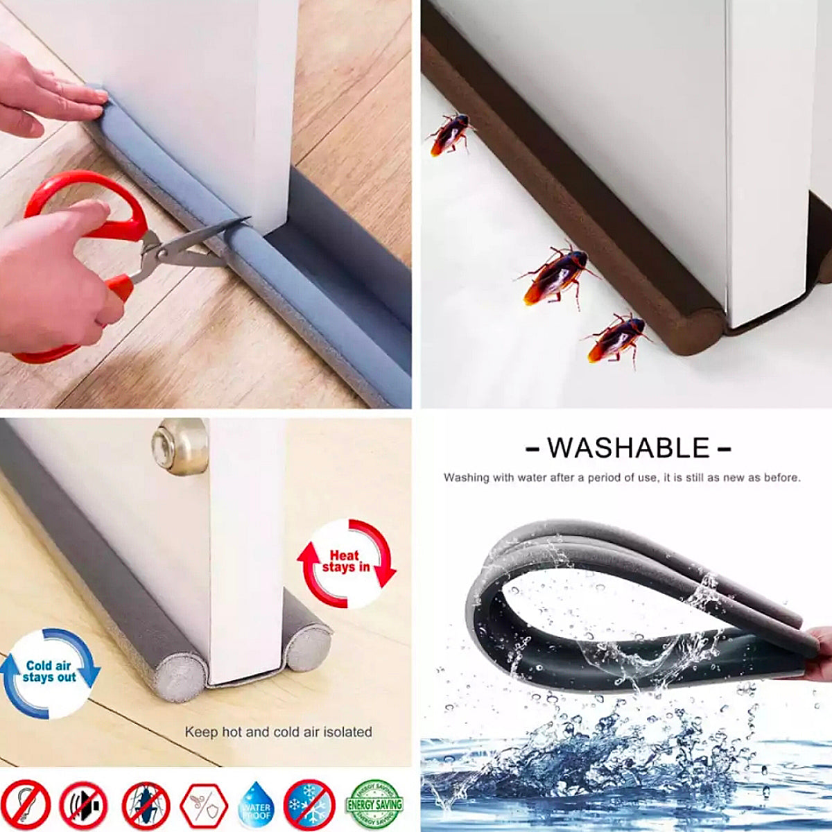 Adjustable Door Bottom Sealing Strip – Stops Dust, Drafts & AC Air Leakage!  [2 পিস ] অর্ডার করুন+ফ্রি ডেলিভারি।